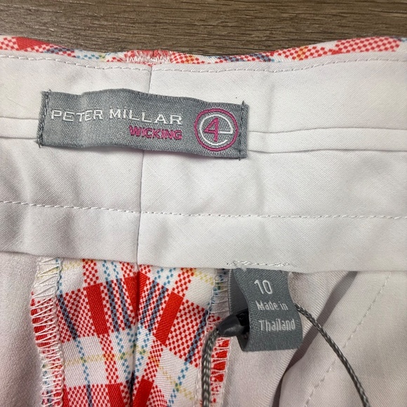 Peter Millar Women's Bermuda Golf Shorts, Wicking,Plaid, Sz 10 NWT Performance - Picture 5 of 13